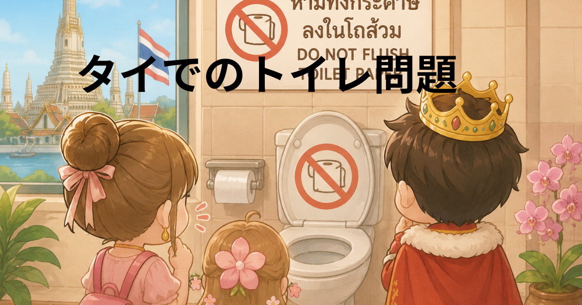 タイ旅行で忘れていたこと トイレットペーパー問題