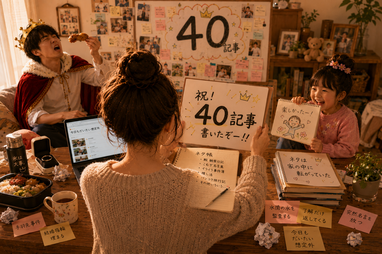 ブログ40記事書いて気づいたこと〜ネタは家の中に転がっていた〜