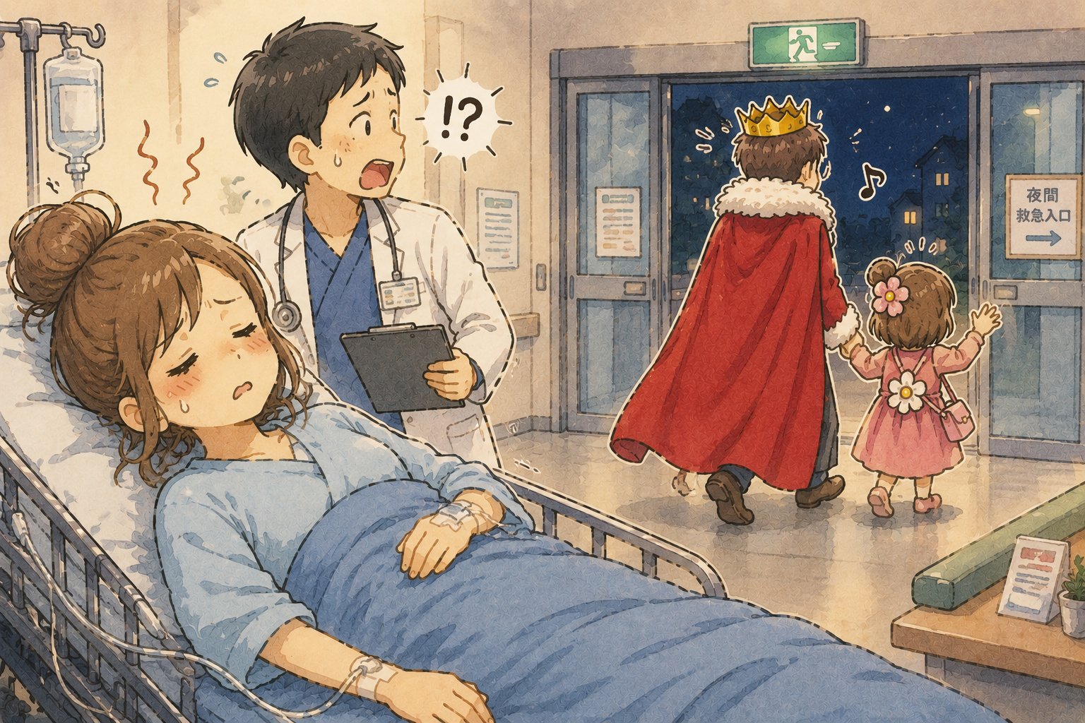 救急車で運ばれた日、殿は帰った