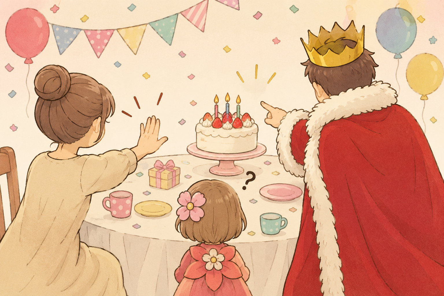 誕生日の主役を乗っ取ろうとした男