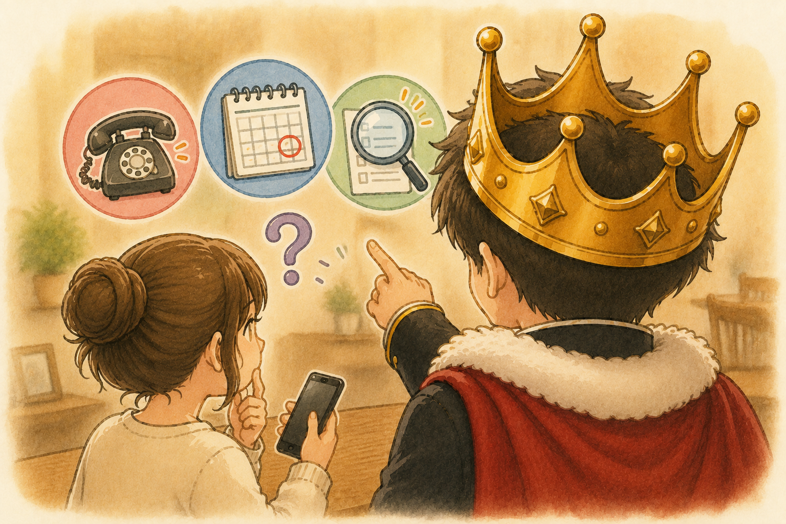 頼み事なのに全部「してみ〜」で済ませる殿